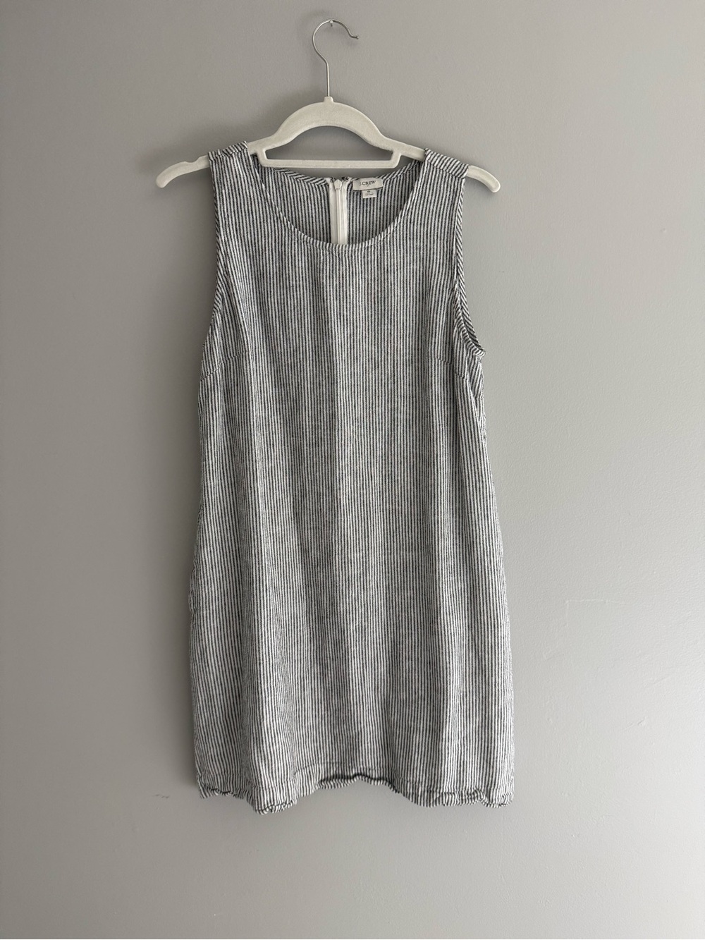 J. Crew Sleeveless Linen Blend Mini Dress